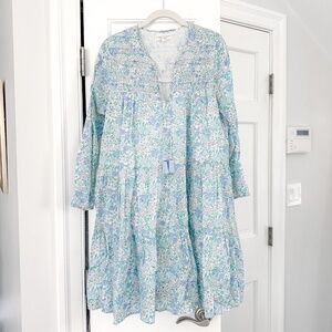 Erica Wilson - Floral Mini Dress/Caftan, XXS/XS